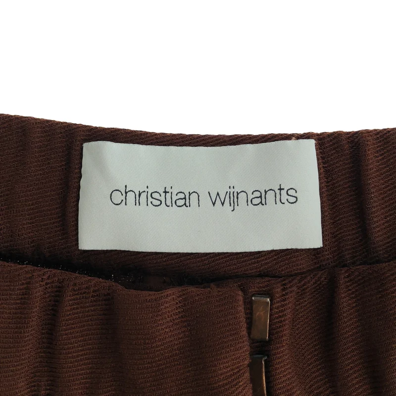 Christian Wijnants / クリスチャンワイナンツ | ビスコース タック ワイドパンツ | 36 | レディース