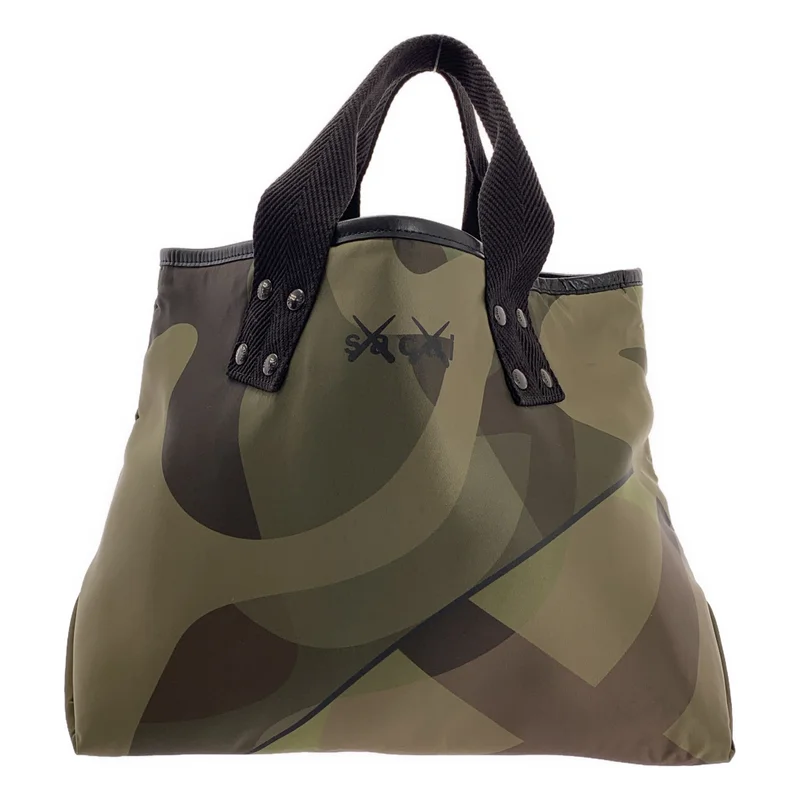 sacai / サカイ | 2021AW | × KAWS / カウズ / Tote Medium / カモフラージュ トートバッグ ミディアム | OS | レディース