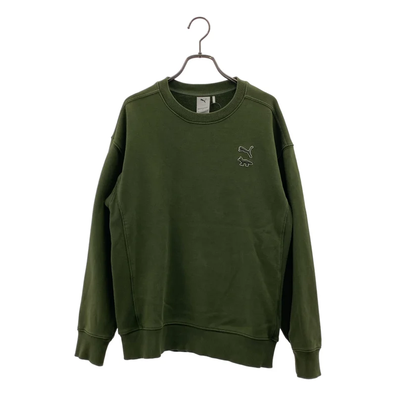MAISON KITSUNE / メゾンキツネ | × PUMA / プーマ ワッペン スウェット トレーナー | XS | レディース