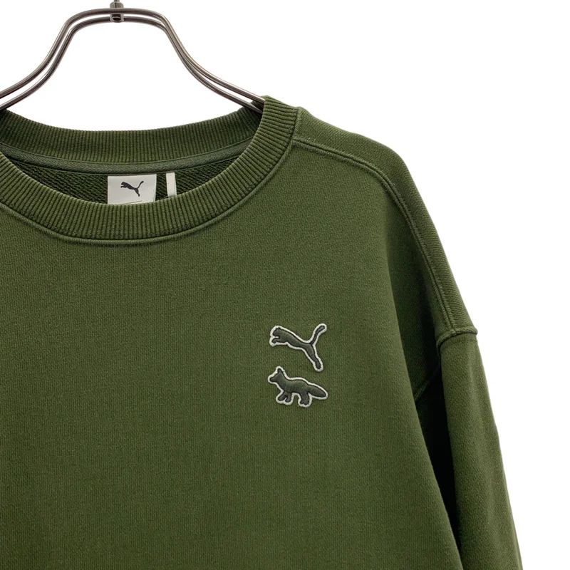 MAISON KITSUNE / メゾンキツネ | × PUMA / プーマ ワッペン スウェット トレーナー | XS | レディース