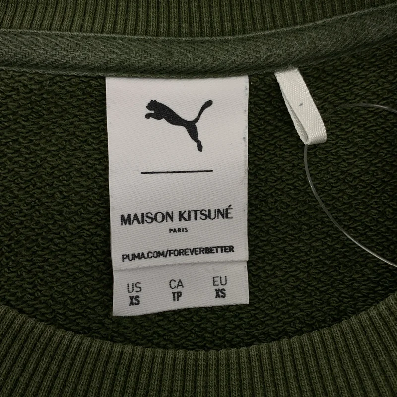 MAISON KITSUNE / メゾンキツネ | × PUMA / プーマ ワッペン スウェット トレーナー | XS | レディース