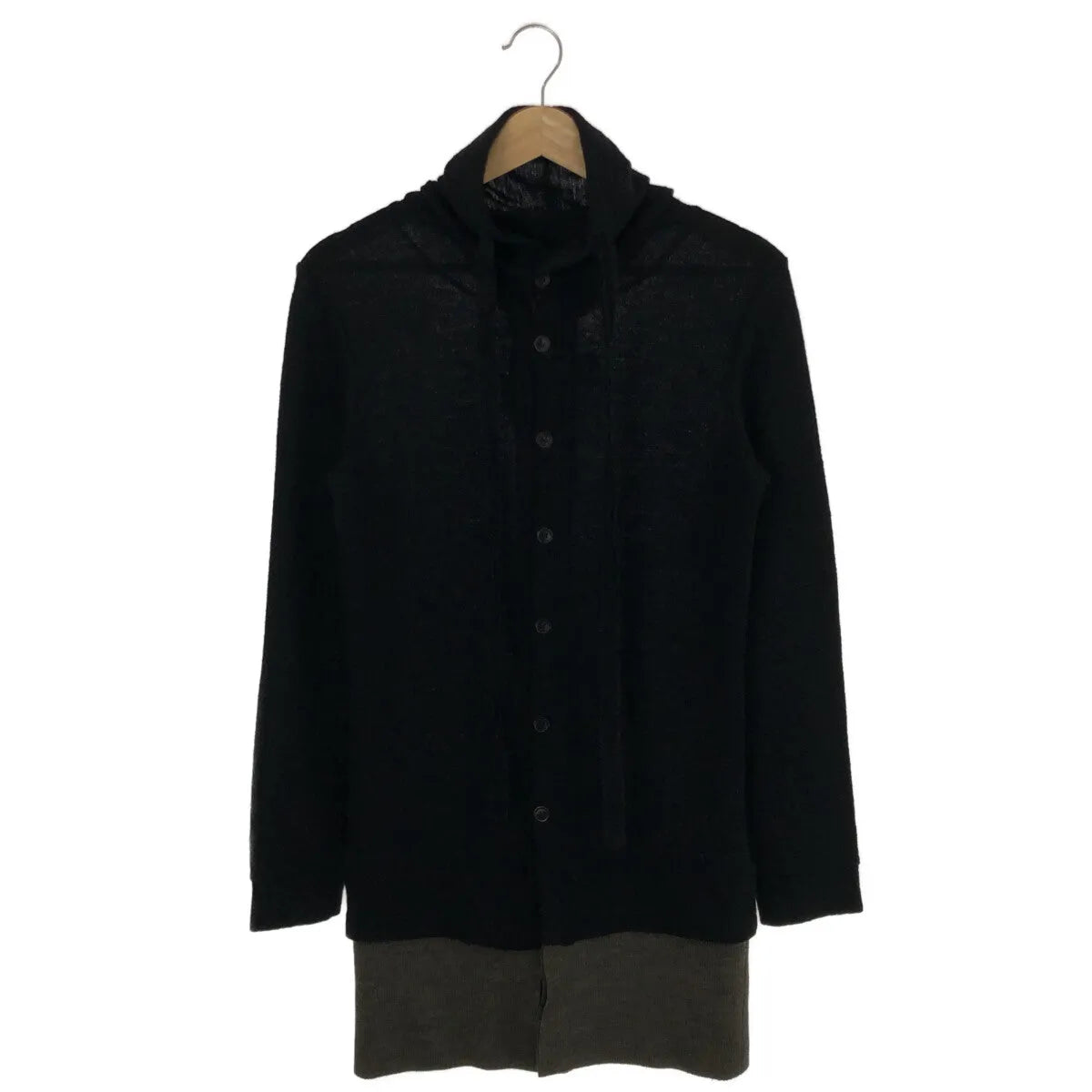 Y's ワイズ ドッキング カーディガン ブラック ② YOHJI YAMAMOTO