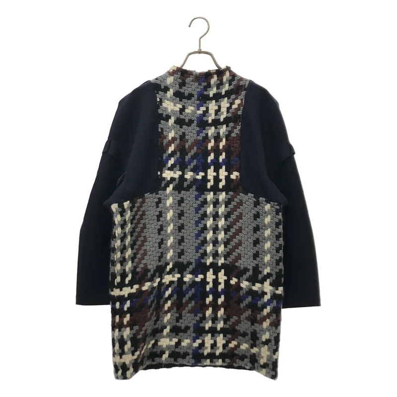 mint designs / ミントデザインズ | ウール ニット切替 ワンピース | 2 | レディース