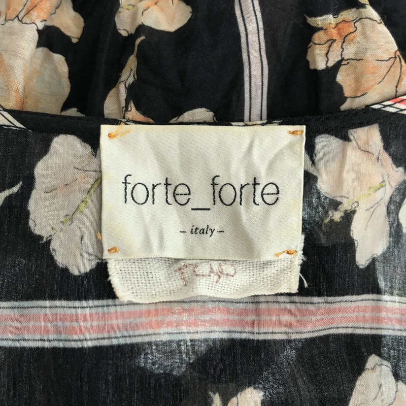 forte_forte / フォルテフォルテ | コットン シルク フラワープリント シャツ | 1 | レディース