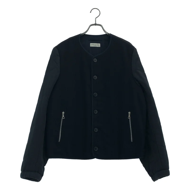 DRIES VAN NOTEN / ドリスヴァンノッテン | 2024AW | キルティング ノーカラージャケット | M | メンズ