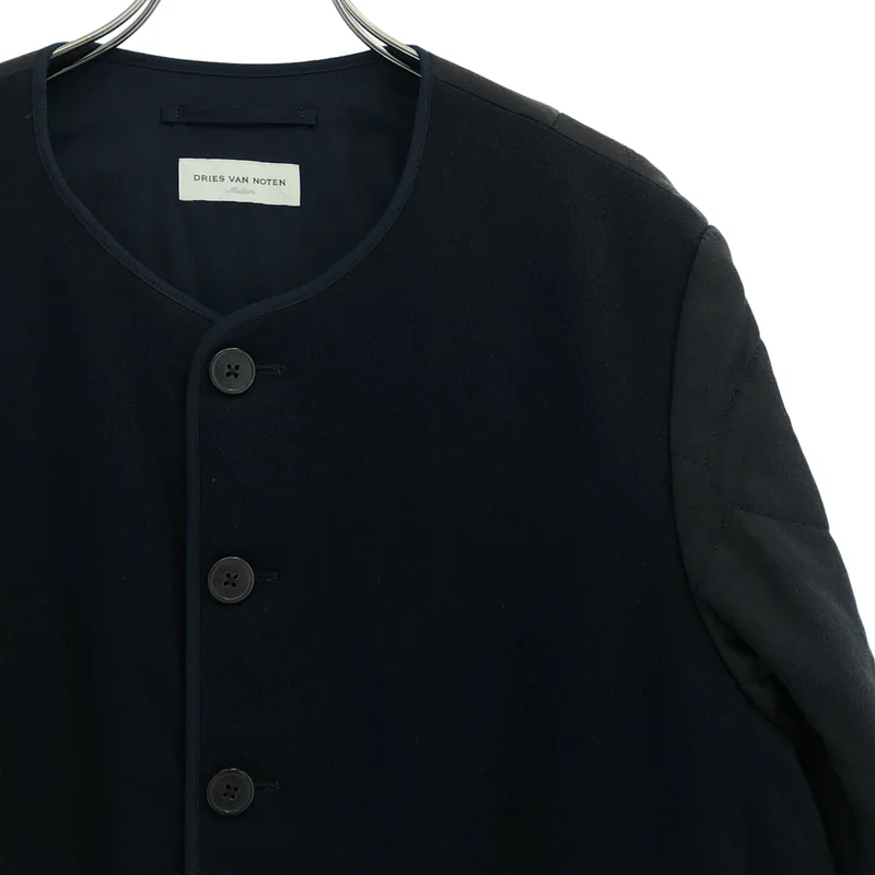 DRIES VAN NOTEN / ドリスヴァンノッテン | 2024AW | キルティング ノーカラージャケット | M | メンズ