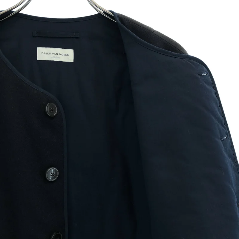 DRIES VAN NOTEN / ドリスヴァンノッテン | 2024AW | キルティング ノーカラージャケット | M | メンズ