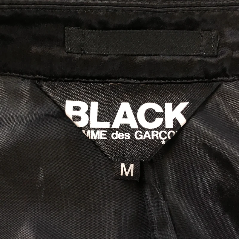 BLACK COMME des GARCONS / ブラックコムデギャルソン | 2025SS | アセテート サテン リバーシブル ジップアップ フリルブルゾン | M | メンズ