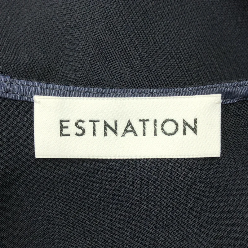ESTNATION / エストネーション | ダブルクロス Vネック ブラウス シャツ | 36 | レディース