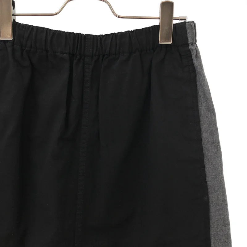 BLACK COMME des GARCONS / ブラックコムデギャルソン | 2012SS | バイカラー ワイド パンツ 1I-P034 | S | メンズ