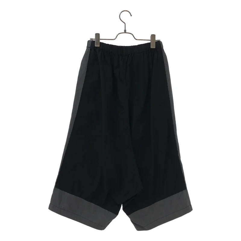BLACK COMME des GARCONS / ブラックコムデギャルソン | 2012SS | バイカラー ワイド パンツ 1I-P034 | S | メンズ