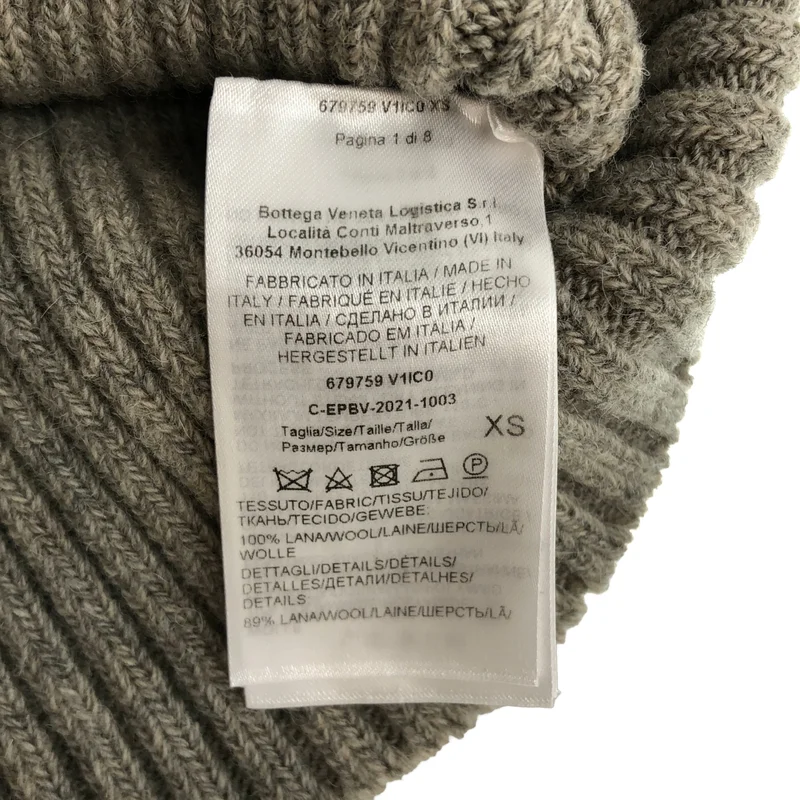 BOTTEGA VENETA / ボッテガヴェネタ | ウール サークル ノースリーブニット | XS | レディース