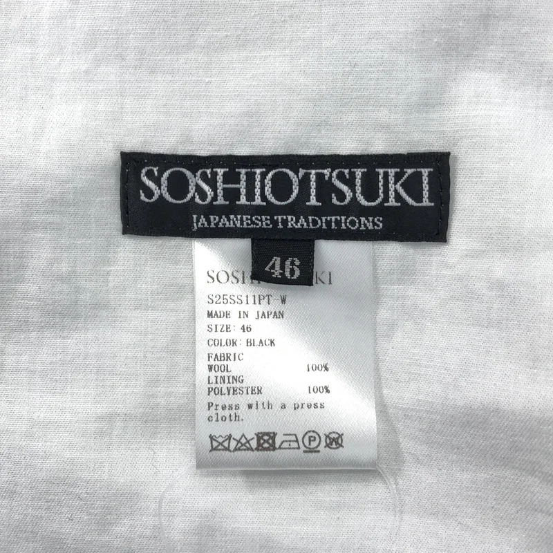 SOSHIOTSUKI / ソウシオオツキ | 3TUCK WIDE TROUSERS ワイドスラックス | 46 | メンズ