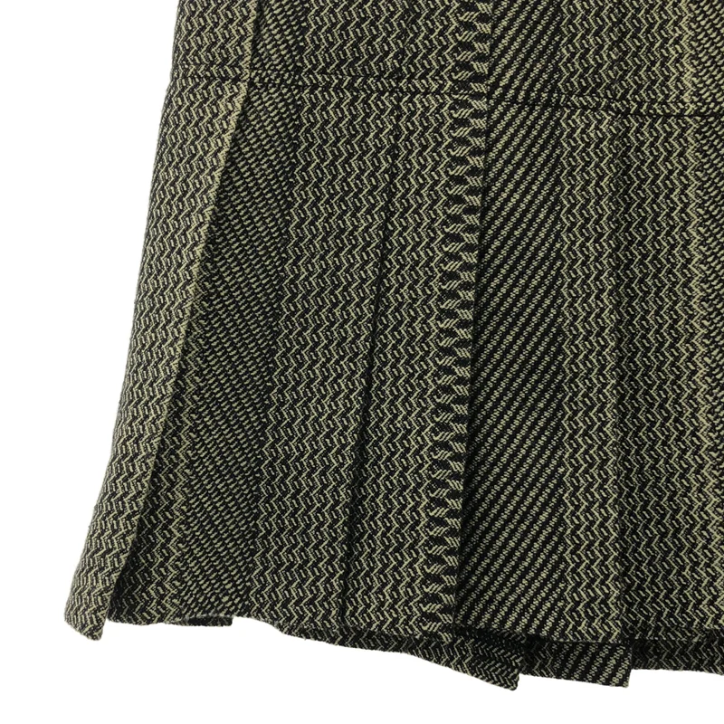 DRIES VAN NOTEN / ドリスヴァンノッテン | ウール ツイード ラップ 巻スカート | 36 | レディース