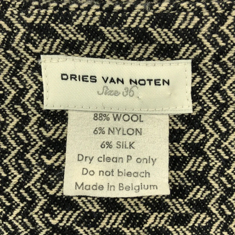 DRIES VAN NOTEN / ドリスヴァンノッテン | ウール ツイード ラップ 巻スカート | 36 | レディース