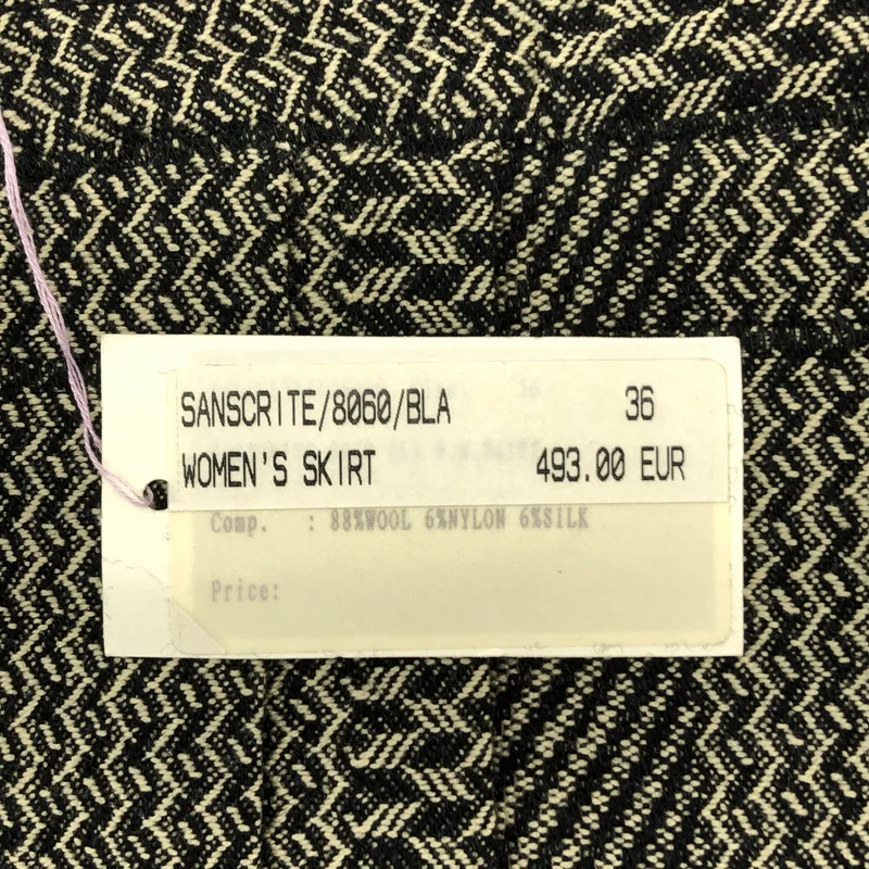 DRIES VAN NOTEN / ドリスヴァンノッテン | ウール ツイード ラップ 巻スカート | 36 | レディース