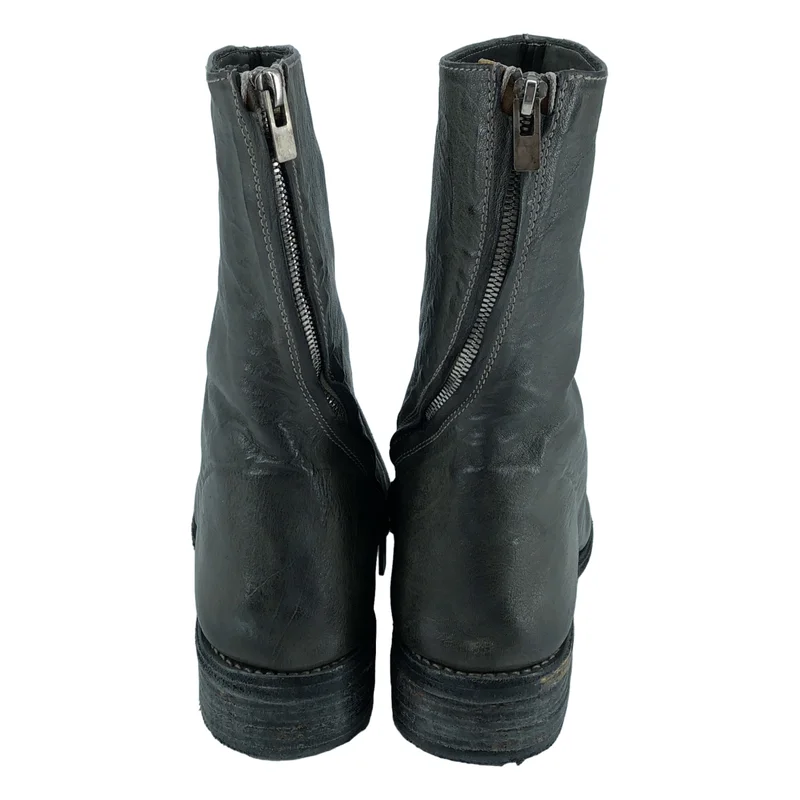 CAROL CHRISTIAN POELL / キャロルクリスチャンポエル | DIAGONAL ZIP BOOTS AM/2601L ジップ ブーツ | 8 | メンズ