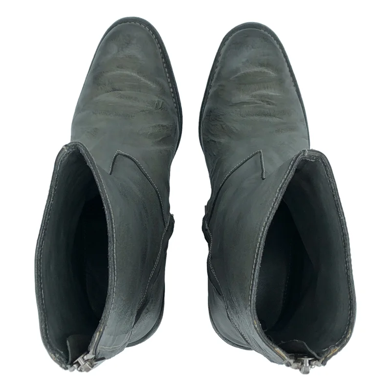 CAROL CHRISTIAN POELL / キャロルクリスチャンポエル | DIAGONAL ZIP BOOTS AM/2601L ジップ ブーツ | 8 | メンズ
