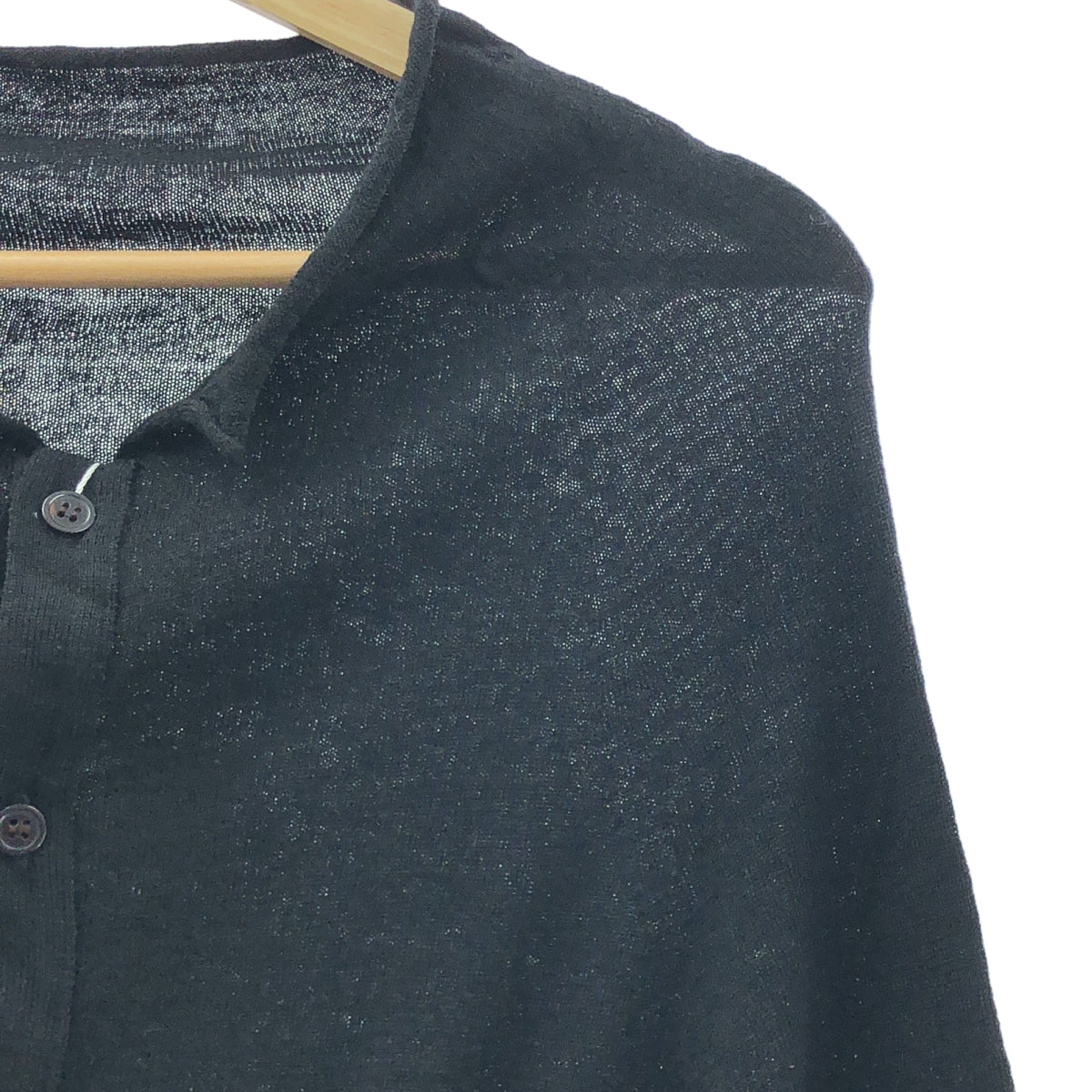 【美品】  Y's / ワイズヨウジヤマモト | ウール ロングニット カーディガン | 2 | ブラック | レディース 美品】 Y's / ワイズヨウジヤマモト | ウール ロングニット