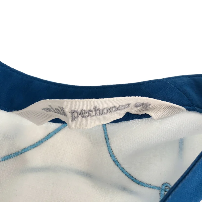 mina perhonen / ミナペルホネン | 2024SS | loysa リネン プリント クルーネック カットソー | 38 | レディース
