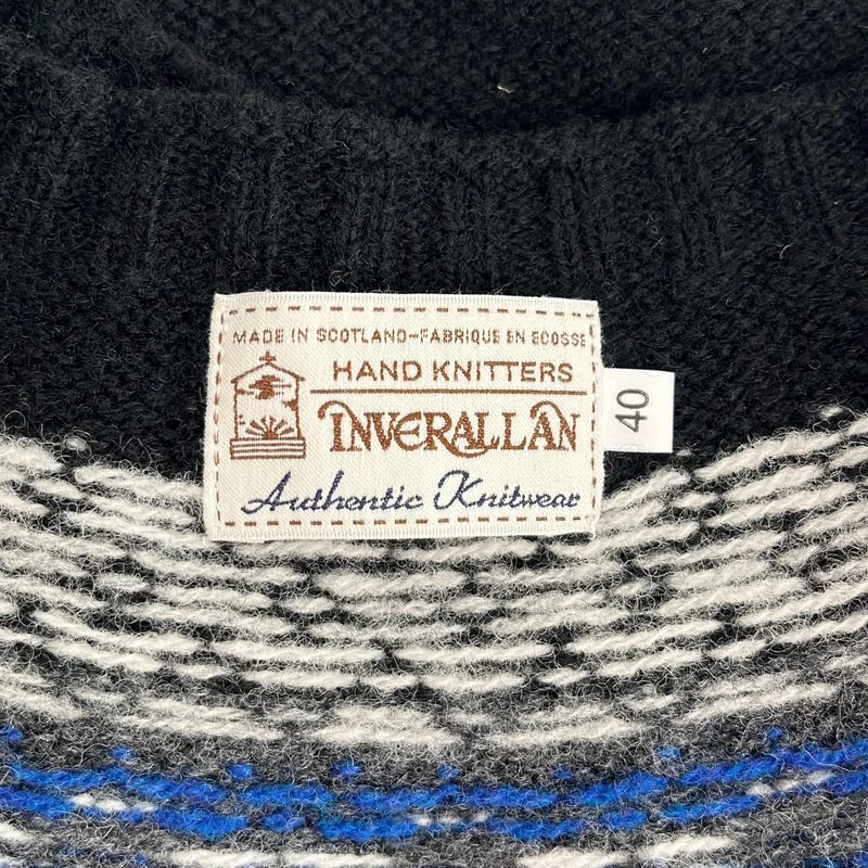 INVERALLAN / インバーアラン | ウール クルーネック ニット | 40 | メンズ