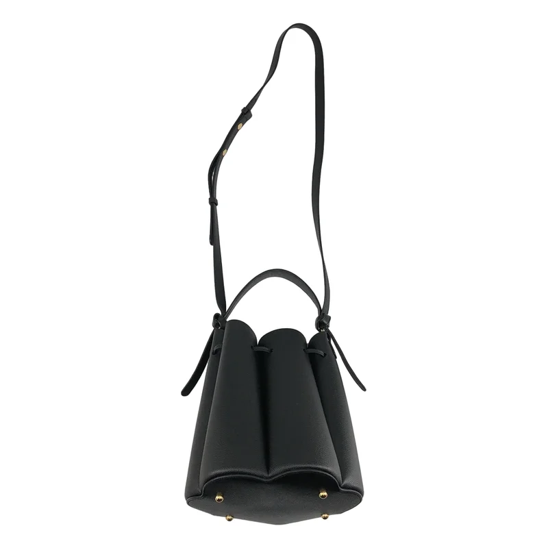 POLENE / ポレーヌ | HUIT レザー カヌレ ハンドバッグ |