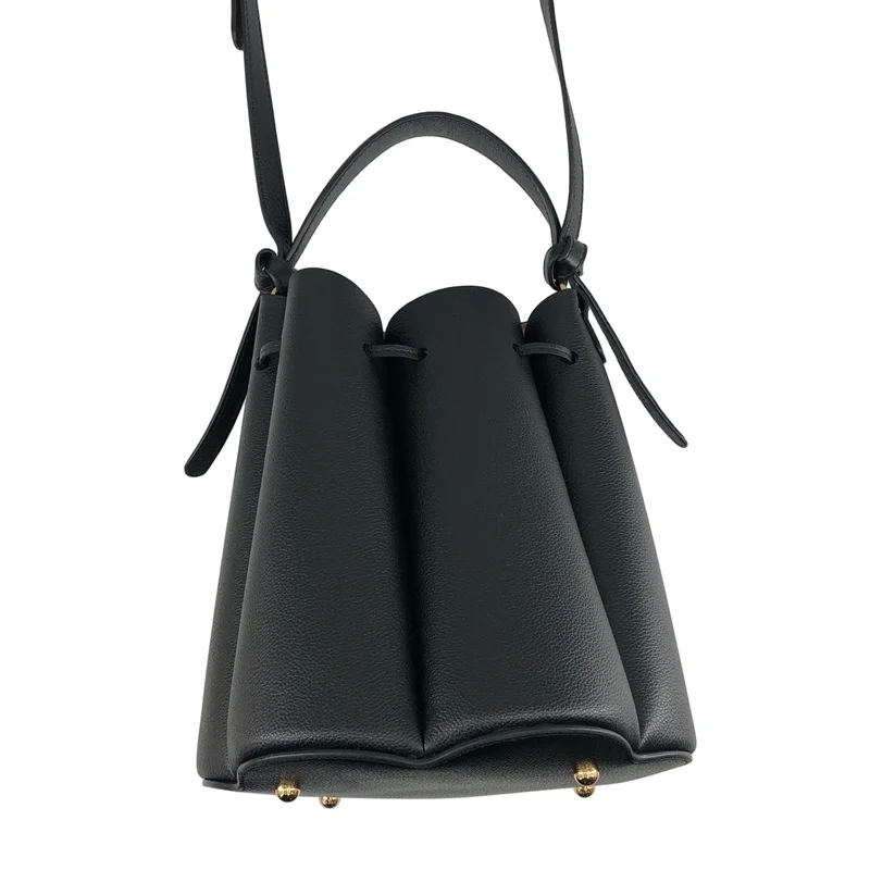 POLENE / ポレーヌ | HUIT レザー カヌレ ハンドバッグ |