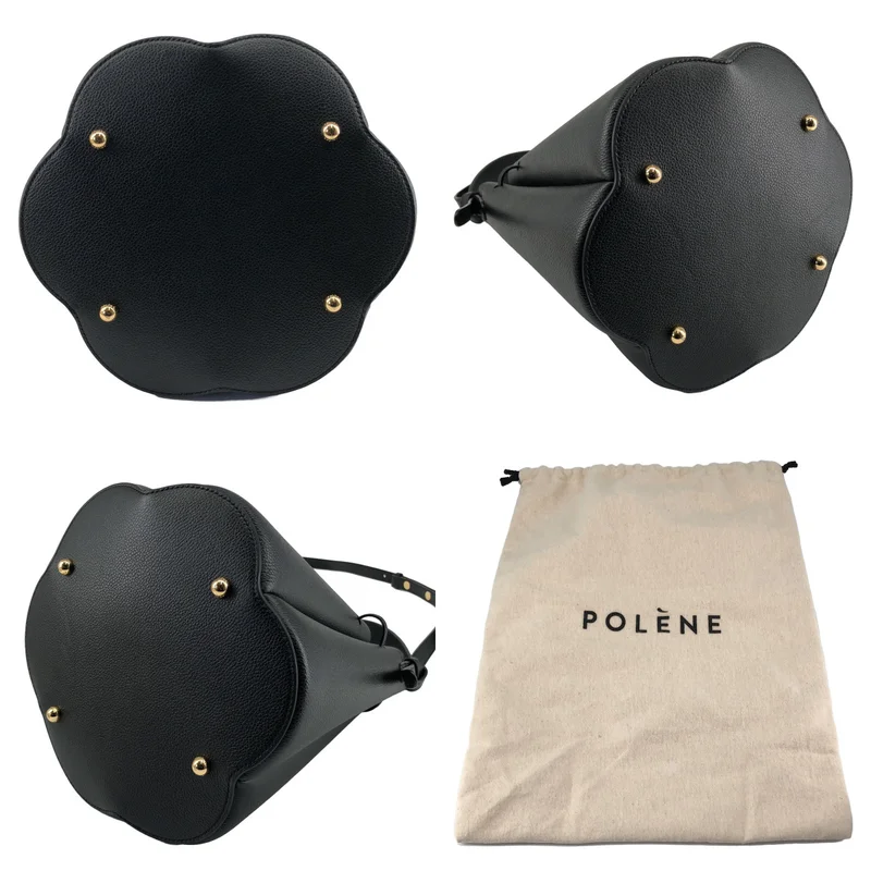 POLENE / ポレーヌ | HUIT レザー カヌレ ハンドバッグ |
