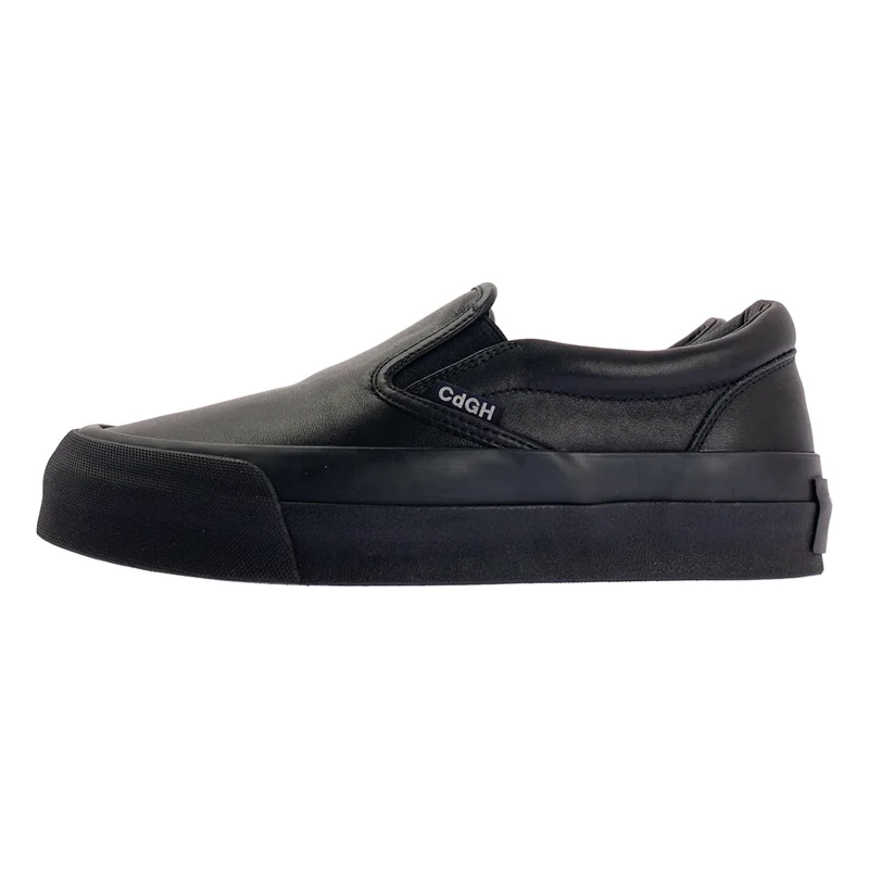 COMME des GARCONS HOMME / コムデギャルソンオム | Steer Slip OnSneakers / レザー ロゴ スリッポン シューズ | 8 | メンズ