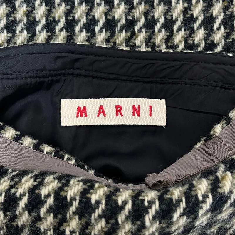 MARNI / マルニ | ウール 千鳥格子 ツイードスカート | 38 | レディース