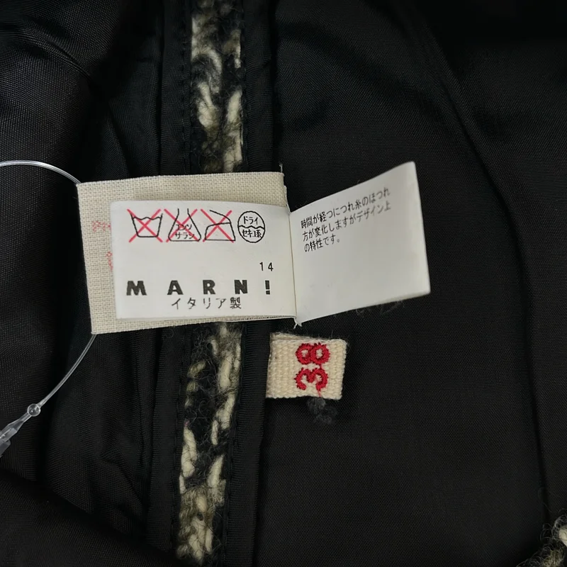 MARNI / マルニ | ウール 千鳥格子 ツイードスカート | 38 | レディース