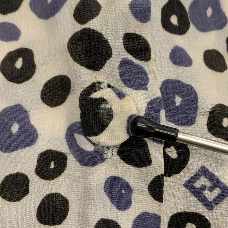 FENDI / フェンディ | アセテート 総柄 ズッカロゴ ダブルポケット シャツ ブラウス | 44 | レディース