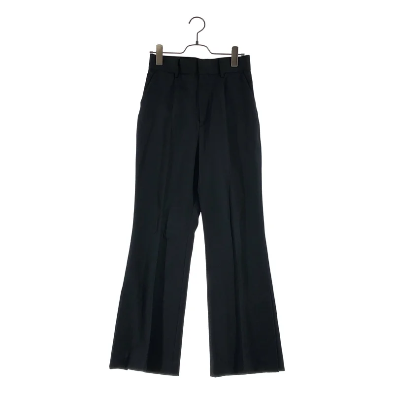 CITY / シティ | センタープレス 裾スリット ブーツカット パンツ | 1 | レディース