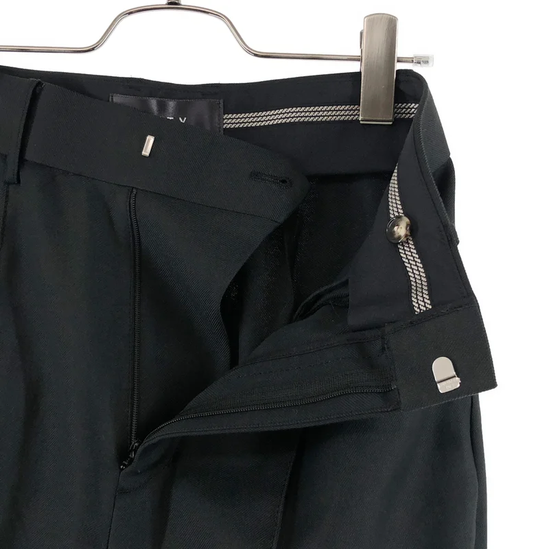 CITY / シティ | センタープレス 裾スリット ブーツカット パンツ | 1 | レディース