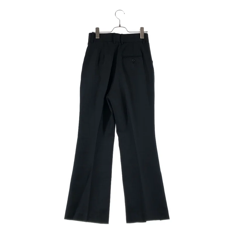 CITY / シティ | センタープレス 裾スリット ブーツカット パンツ | 1 | レディース