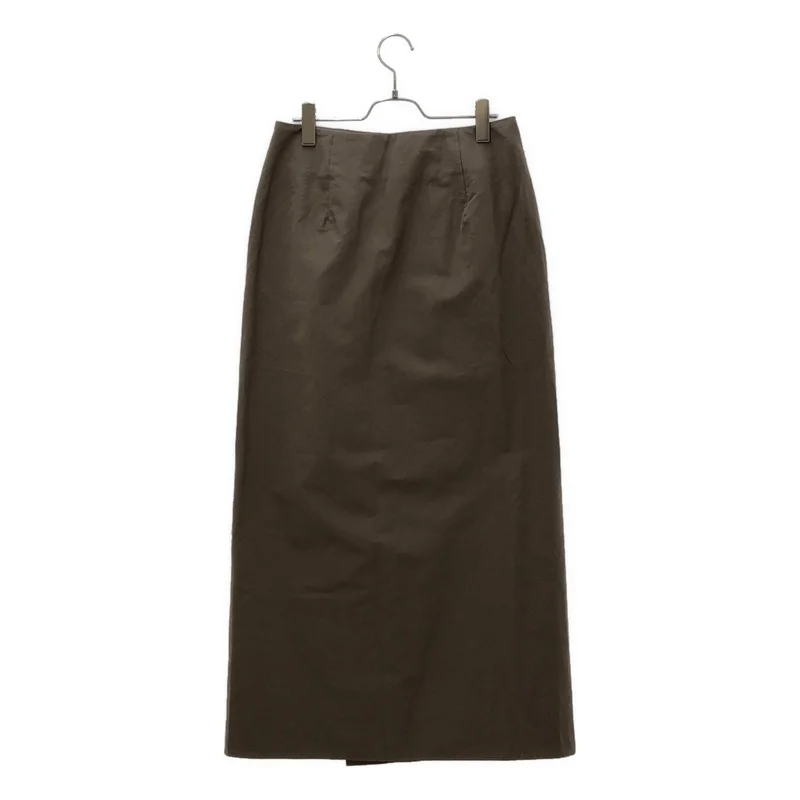 ATON / エイトン | SILK LINEN SHANTUNG WRAP スカート SK.AG.GM.0206 | 3 | レディース