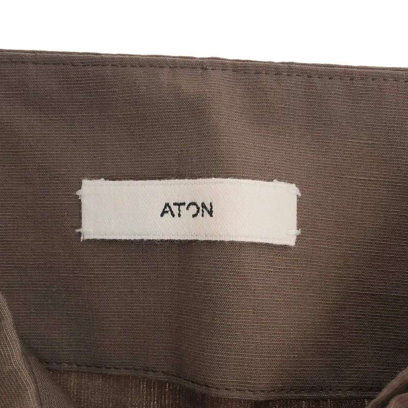 ATON / エイトン | SILK LINEN SHANTUNG WRAP スカート SK.AG.GM.0206 | 3 | レディース
