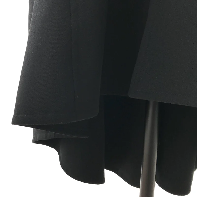 Yohji Yamamoto FEMME / ヨウジヤマモトファム | 2023AW | Collections / GABARDINE B COLLAR FLARE COAT / ウールギャバ ビッグカラー フレアコート | 1 | レディース