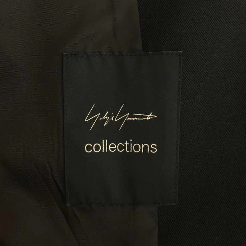 Yohji Yamamoto FEMME / ヨウジヤマモトファム | 2023AW | Collections / GABARDINE B COLLAR FLARE COAT / ウールギャバ ビッグカラー フレアコート | 1 | レディース