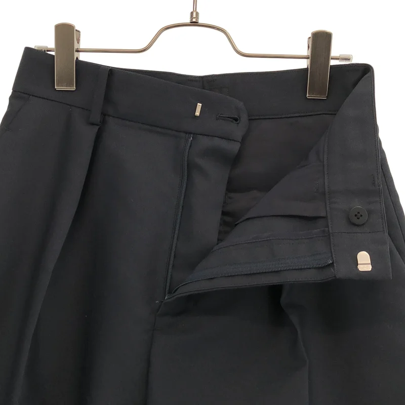 LOEFF / ロエフ | コットン ダブルクロス タックテーパードパンツ | 1 | レディース