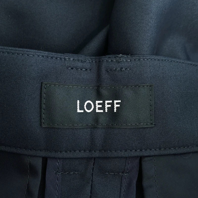 LOEFF / ロエフ | コットン ダブルクロス タックテーパードパンツ | 1 | レディース