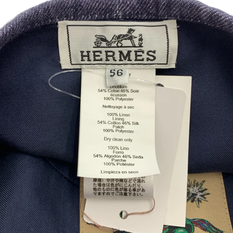 HERMES / エルメス | サントノーレ デニム ベレー帽 | 56 | その他