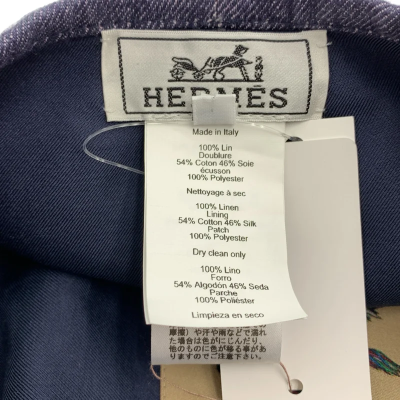 HERMES / エルメス | サントノーレ デニム ベレー帽 | 56 | その他