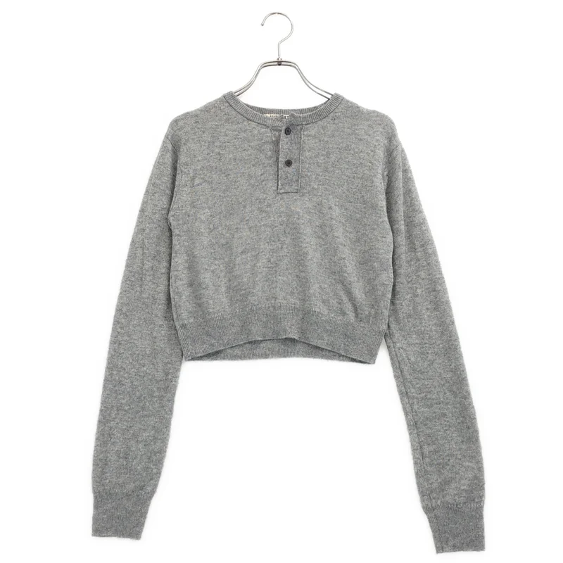 AURALEE / オーラリー | 2025SS | SUPER FINE CASHMERE SILK KNIT HENLY NECK P/O カシミヤ ニット | 0 | レディース