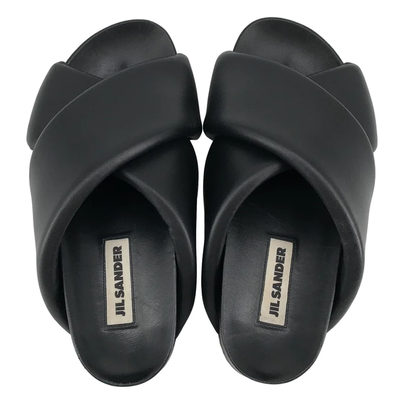 JIL SANDER / ジルサンダー | パデッド クロスストラップサンダル |