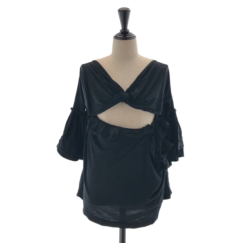 tricot COMME des GARCONS / トリココムデギャルソン | 2011SS | コットン 変形 フレアスリーブ カットソー | M | レディース