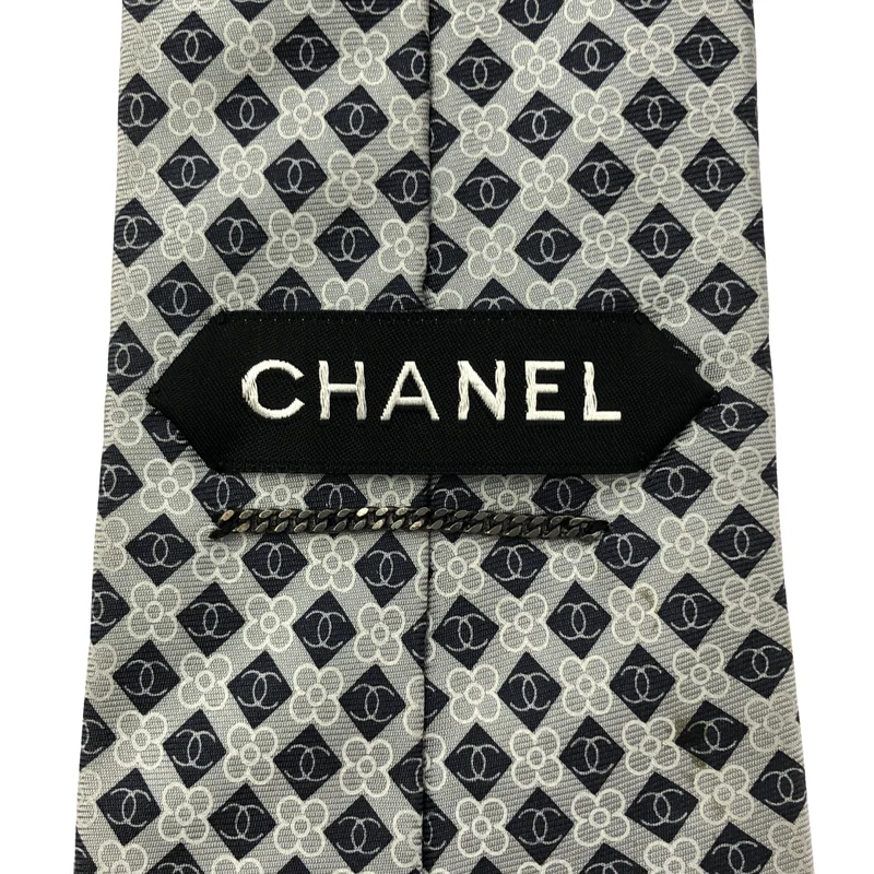 CHANEL / シャネル | シルク 総柄 ココマーク スーツ ネクタイ |
