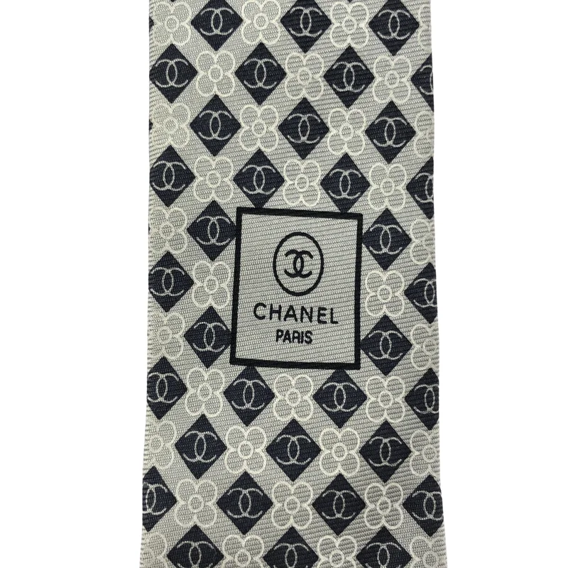 CHANEL / シャネル | シルク 総柄 ココマーク スーツ ネクタイ |