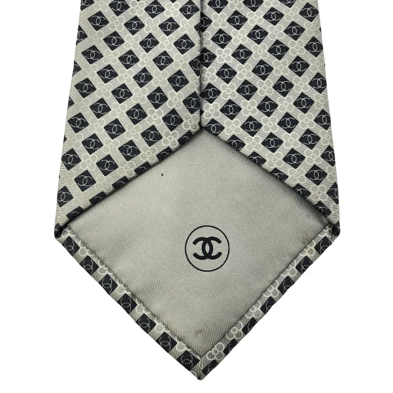CHANEL / シャネル | シルク 総柄 ココマーク スーツ ネクタイ |