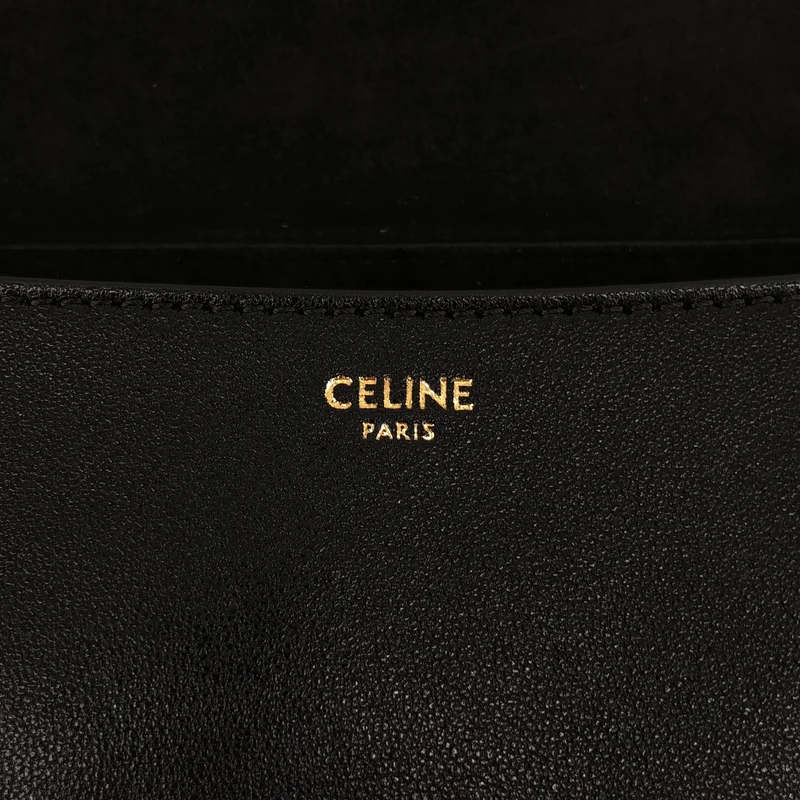 CELINE / セリーヌ | リトルハーフムーン ソフトトリオンフ / サプルシャイニーラムスキン ショルダーバッグ |